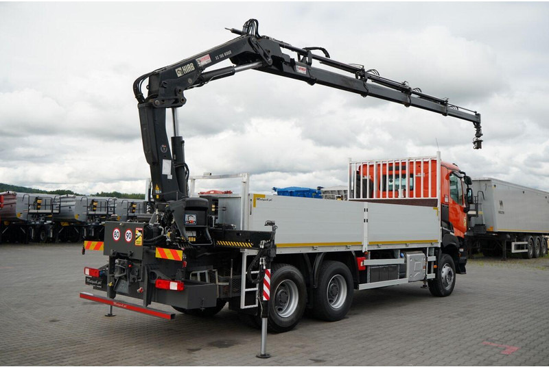 Renault K 380 / 6X4 / SKRZYNIOWY 6.2 M / + HDS HIAB 166 ES-4 / MAX UDŹWI - شاحنات مسطحة, شاحنة كرين: صور 4 Renault K 380 / 6X4 / SKRZYNIOWY 6.2 M / + HDS HIAB 166 ES-4 / MAX UDŹWI - شاحنات مسطحة, شاحنة كرين: صور 4
