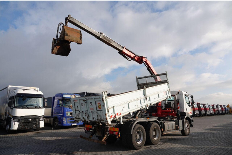 Renault KERAX 410 / 6x4 / WYWROTKA + HDS FASSI F150 / HYDROBURTA / BORDM - قلابات, شاحنة كرين: صور 5 Renault KERAX 410 / 6x4 / WYWROTKA + HDS FASSI F150 / HYDROBURTA / BORDM - قلابات, شاحنة كرين: صور 5