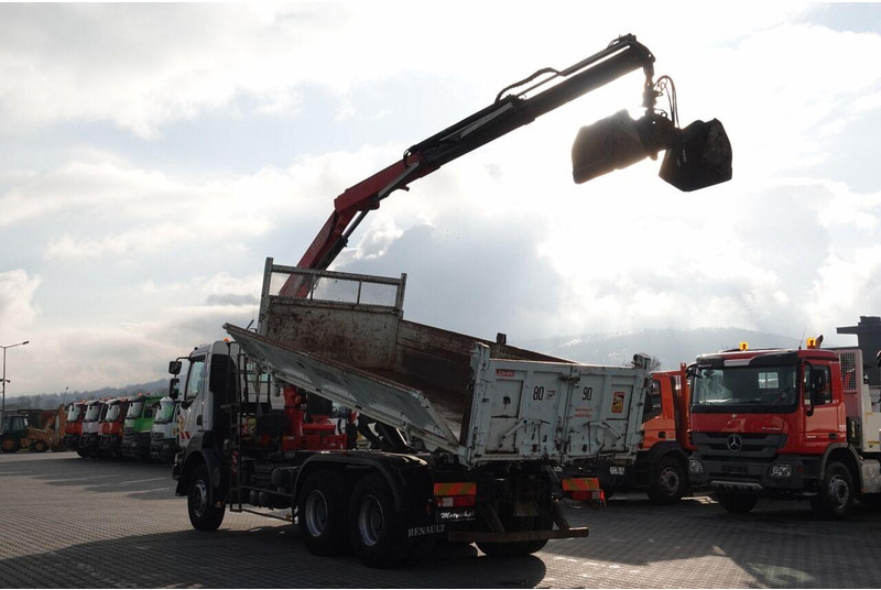 Renault KERAX 410 / 6x4 / WYWROTKA + HDS FASSI F150 / HYDROBURTA / BORDM - قلابات, شاحنة كرين: صور 4 Renault KERAX 410 / 6x4 / WYWROTKA + HDS FASSI F150 / HYDROBURTA / BORDM - قلابات, شاحنة كرين: صور 4