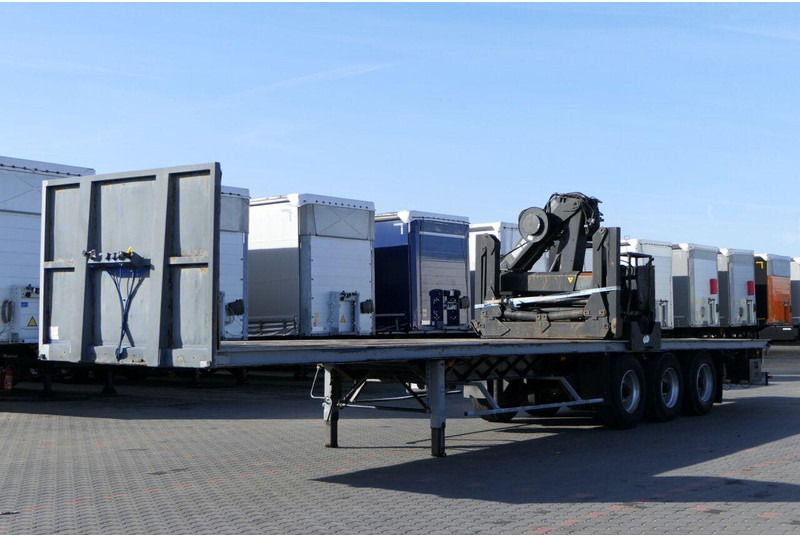 Samro NACZEPA PLATFORMA + HDS HIAB R 150 / DO BUDOWLANKI / PODŁOGA SZY - نصف مقطورة مسطحة: صور 1 Samro NACZEPA PLATFORMA + HDS HIAB R 150 / DO BUDOWLANKI / PODŁOGA SZY - نصف مقطورة مسطحة: صور 1