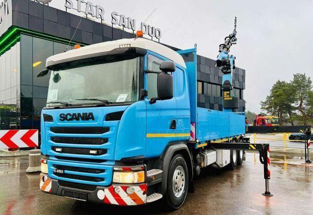 Scania G450 6x4 PALFINGER PK 42002 SH Fly Jib Crane - شاحنات مسطحة, شاحنة كرين: صور 4 Scania G450 6x4 PALFINGER PK 42002 SH Fly Jib Crane - شاحنات مسطحة, شاحنة كرين: صور 4