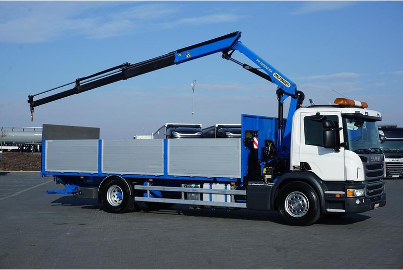 Scania P 250 / ACC / SKRZYNIOWY + HDS + WINDA / PALFINGER PK 12 002 - E - شاحنات مسطحة, شاحنة كرين: صور 4 Scania P 250 / ACC / SKRZYNIOWY + HDS + WINDA / PALFINGER PK 12 002 - E - شاحنات مسطحة, شاحنة كرين: صور 4