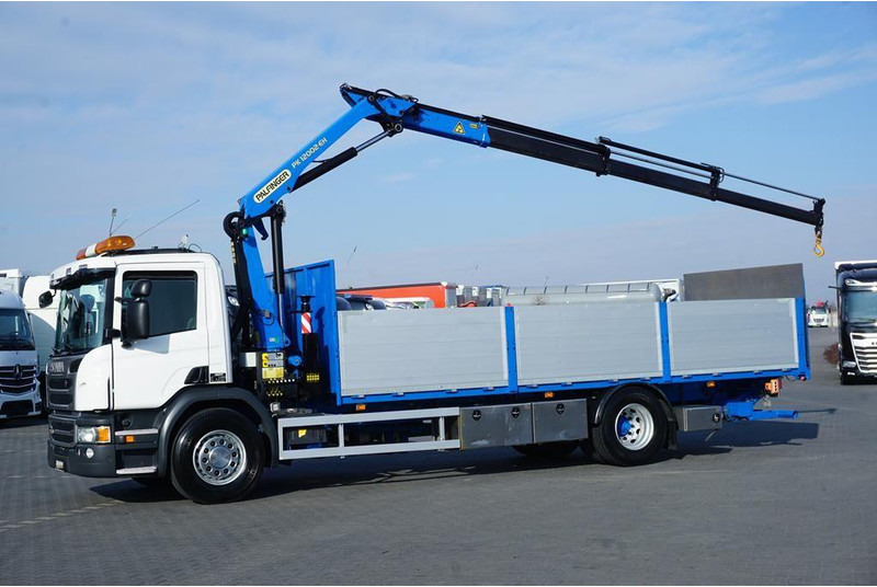 Scania P 250 / ACC / SKRZYNIOWY + HDS + WINDA / PALFINGER PK 12 002 - E - شاحنات مسطحة, شاحنة كرين: صور 3 Scania P 250 / ACC / SKRZYNIOWY + HDS + WINDA / PALFINGER PK 12 002 - E - شاحنات مسطحة, شاحنة كرين: صور 3