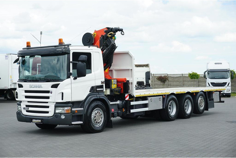 Scania P 420 / 8 X 4 / TRIDEM / SKRZYNIOWY + HDS / PALFINGER PK 26002 / - شاحنات مسطحة, شاحنة كرين: صور 2 Scania P 420 / 8 X 4 / TRIDEM / SKRZYNIOWY + HDS / PALFINGER PK 26002 / - شاحنات مسطحة, شاحنة كرين: صور 2