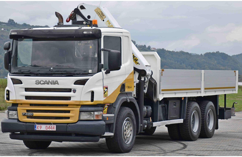 Scania P 420 - شاحنات مسطحة, شاحنة كرين: صور 3 Scania P 420 - شاحنات مسطحة, شاحنة كرين: صور 3
