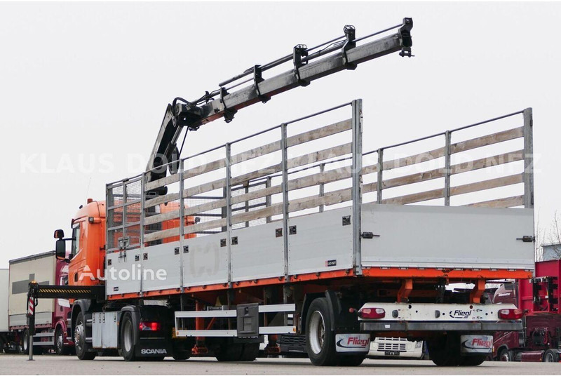 Scania R 410 - Flatbed+crane - شاحنات مسطحة, شاحنة كرين: صور 4 Scania R 410 - Flatbed+crane - شاحنات مسطحة, شاحنة كرين: صور 4