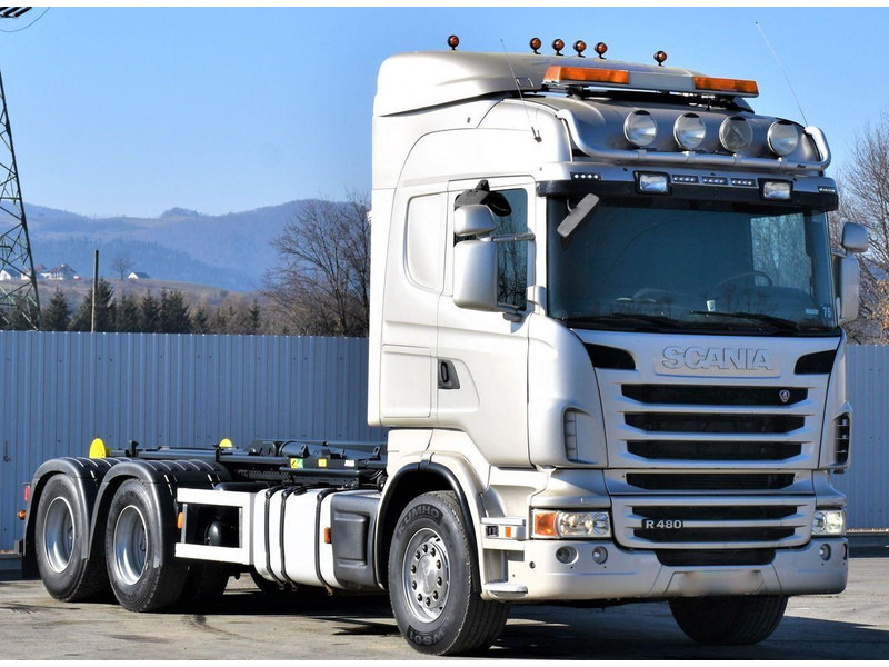 Scania R 480 Abrollkipper * 6x4 * Top Zustand ! - شاحنة ذات الخطاف: صور 3 Scania R 480 Abrollkipper * 6x4 * Top Zustand ! - شاحنة ذات الخطاف: صور 3