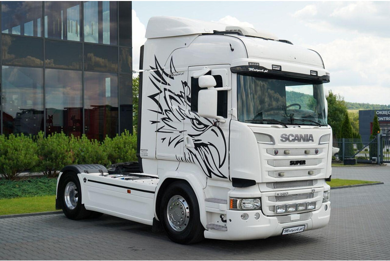 Scania R 580 / V8 / RETARDER / FULL AIRMATIC / I-PARK COOL/ SKÓRY / OPO - شاحنة جرار: صور 2 Scania R 580 / V8 / RETARDER / FULL AIRMATIC / I-PARK COOL/ SKÓRY / OPO - شاحنة جرار: صور 2