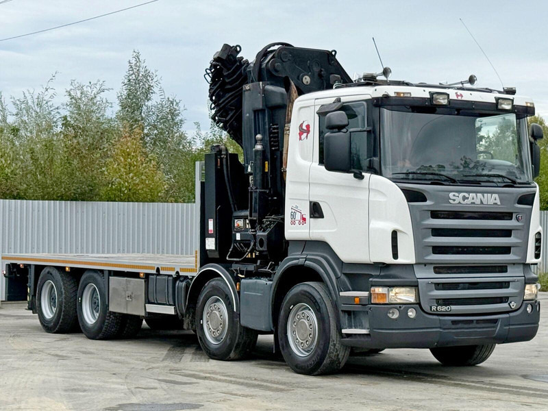 Scania R 620*PLATFORM 6,45m*HIAB 600 E - 9 + FUNK / 8x4 - شاحنات مسطحة, شاحنة كرين: صور 4 Scania R 620*PLATFORM 6,45m*HIAB 600 E - 9 + FUNK / 8x4 - شاحنات مسطحة, شاحنة كرين: صور 4