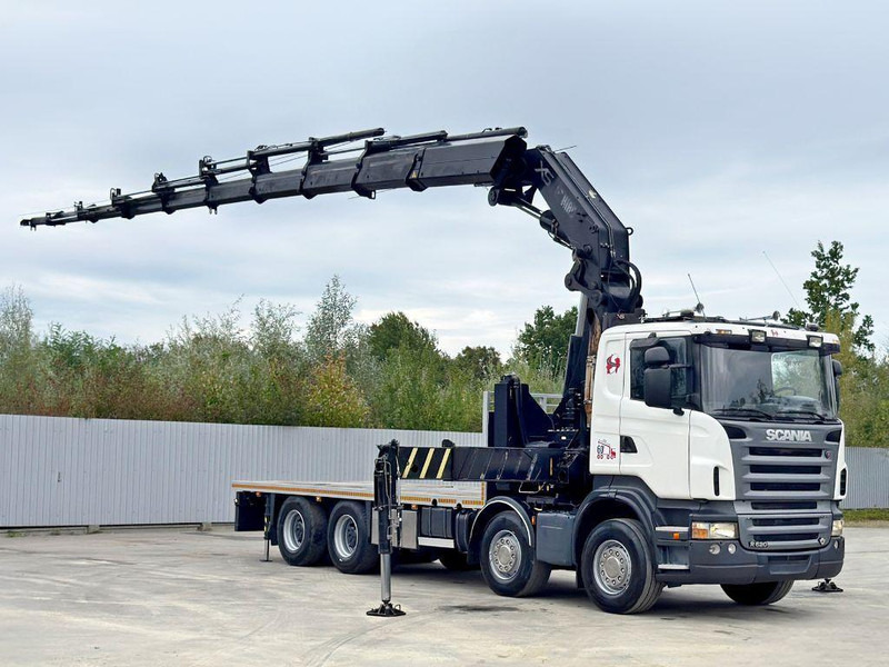 Scania R 620*PLATFORM 6,45m*HIAB 600 E - 9 + FUNK / 8x4 - شاحنات مسطحة, شاحنة كرين: صور 2 Scania R 620*PLATFORM 6,45m*HIAB 600 E - 9 + FUNK / 8x4 - شاحنات مسطحة, شاحنة كرين: صور 2