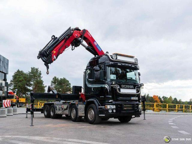 Scania R580 8x4 HMF 5020-K6, JOAB L20 5200AK Hooklift - شاحنة ذات الخطاف, شاحنة كرين: صور 4 Scania R580 8x4 HMF 5020-K6, JOAB L20 5200AK Hooklift - شاحنة ذات الخطاف, شاحنة كرين: صور 4