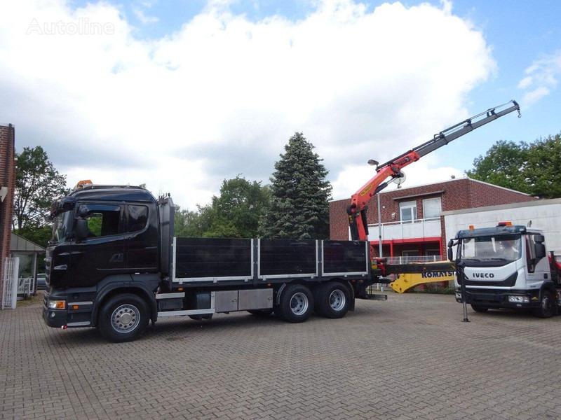 Scania R620 V8 6x2 Flatbed + Palfinger Crane PK 22002 EH - شاحنات مسطحة, شاحنة كرين: صور 4 Scania R620 V8 6x2 Flatbed + Palfinger Crane PK 22002 EH - شاحنات مسطحة, شاحنة كرين: صور 4