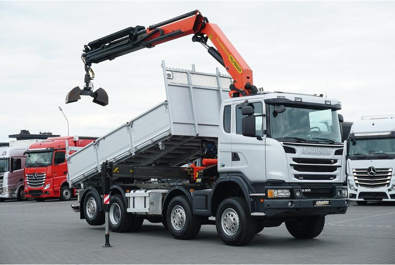 Scanvo G 400 / E 5 / 8 X 4 / 4 x 4 / WYWROTKA + HDS / TRIDEM / PALFINGE - قلابات, شاحنة كرين: صور 2 Scanvo G 400 / E 5 / 8 X 4 / 4 x 4 / WYWROTKA + HDS / TRIDEM / PALFINGE - قلابات, شاحنة كرين: صور 2