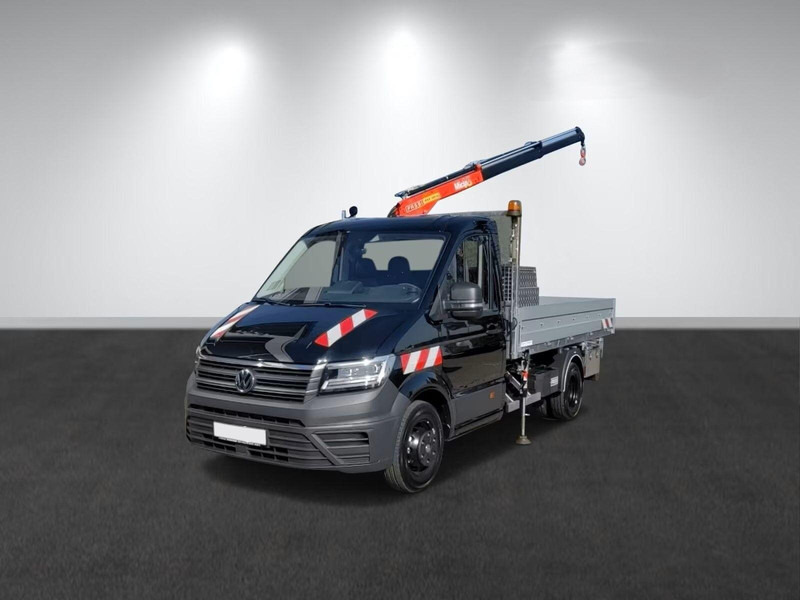 Volkswagen Crafter 50 - Flatbed truck + crane - شاحنات مسطحة, شاحنة كرين: صور 1 Volkswagen Crafter 50 - Flatbed truck + crane - شاحنات مسطحة, شاحنة كرين: صور 1