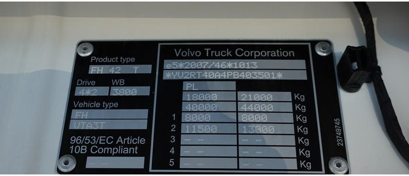 تأجير Volvo / FH / 500 / I – SAVE / XL / EURO 6 / ACC / I -COOL / NOWY MODEL Volvo / FH / 500 / I – SAVE / XL / EURO 6 / ACC / I -COOL / NOWY MODEL: صور 11