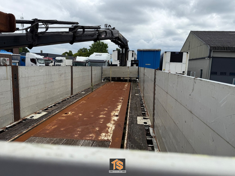 نصف مقطورة مسطحة Floor - Steen -  RADIO KRANE/CRANE HIAB 33 T M - BELGIUM TOP: صور 8