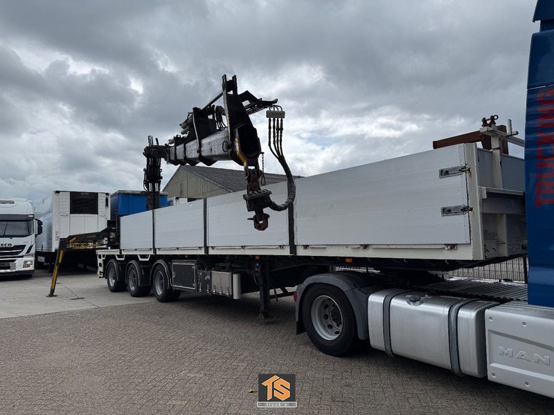 نصف مقطورة مسطحة Floor - Steen -  RADIO KRANE/CRANE HIAB 33 T M - BELGIUM TOP: صور 6