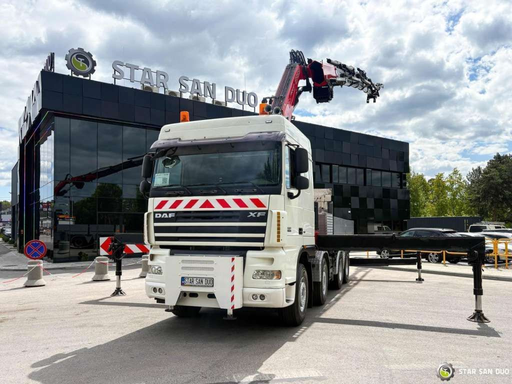 DAF XF 105.510 8x4 FASSI F800 XP Crane Fifth wheel - شاحنة جرار: صور 5 DAF XF 105.510 8x4 FASSI F800 XP Crane Fifth wheel - شاحنة جرار: صور 5