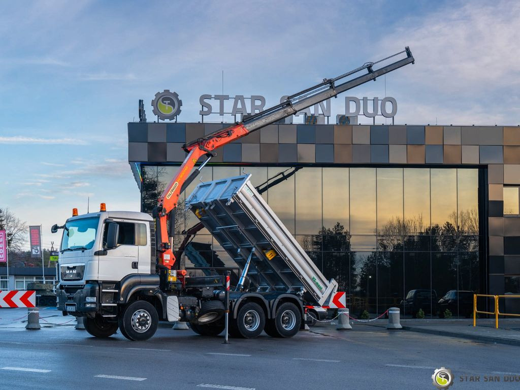 MAN 6x6 TGS 26.360 PALFINGER PK 18002 Kipper KRAN - قلابات, شاحنة كرين: صور 1 MAN 6x6 TGS 26.360 PALFINGER PK 18002 Kipper KRAN - قلابات, شاحنة كرين: صور 1