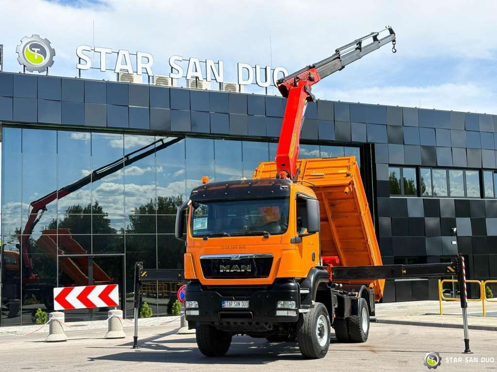 MAN TGS 18.480 4x4 PALFINGER PK 22002 Crane Kipper - قلابات: صور 1 MAN TGS 18.480 4x4 PALFINGER PK 22002 Crane Kipper - قلابات: صور 1