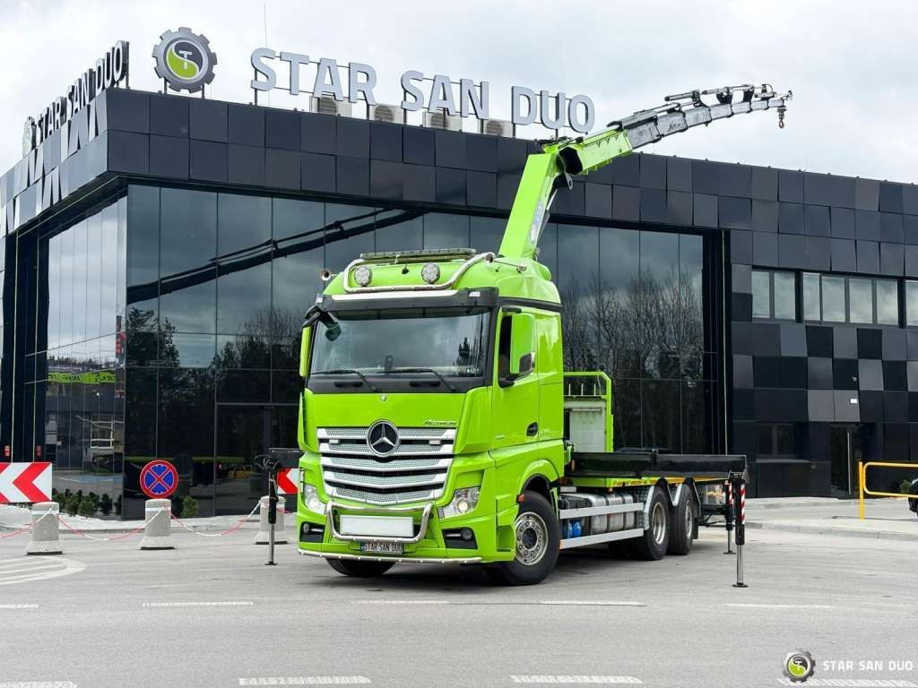 Mercedes-Benz Actros 6x2 HMF 3220 K7 Crane Mercedes-Benz Actros 6x2 HMF 3220 K7 Crane - شاحنة كرين, شاحنات مسطحة: صور 1 Mercedes-Benz Actros 6x2 HMF 3220 K7 Crane Mercedes-Benz Actros 6x2 HMF 3220 K7 Crane - شاحنة كرين, شاحنات مسطحة: صور 1