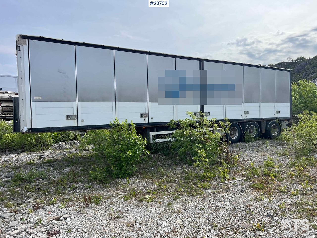 HRD 3 akslet kapelltralle rep.objekt m/ full sideåpning - بصندوق مغلق نصف مقطورة: صور 1 HRD 3 akslet kapelltralle rep.objekt m/ full sideåpning - بصندوق مغلق نصف مقطورة: صور 1