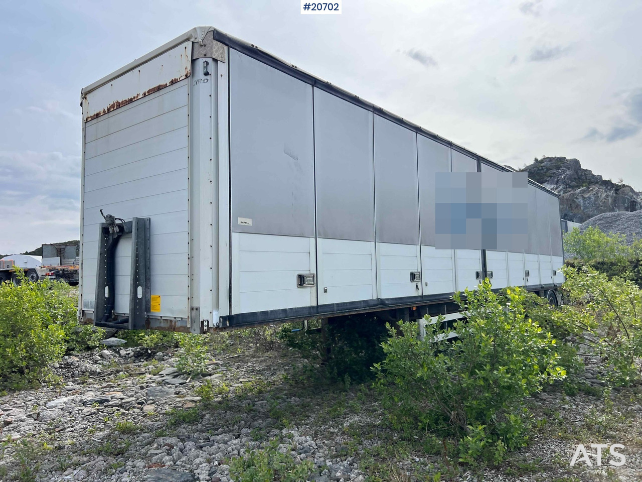 HRD 3 akslet kapelltralle rep.objekt m/ full sideåpning - بصندوق مغلق نصف مقطورة: صور 3 HRD 3 akslet kapelltralle rep.objekt m/ full sideåpning - بصندوق مغلق نصف مقطورة: صور 3