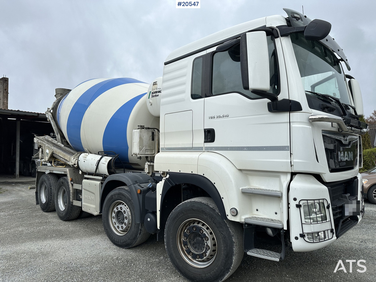 MAN TGS 35.510 8x4 betongbil med 9 meter hydr. renne (gullavtale) - شاحنة خلاطة خرسانة: صور 4 MAN TGS 35.510 8x4 betongbil med 9 meter hydr. renne (gullavtale) - شاحنة خلاطة خرسانة: صور 4