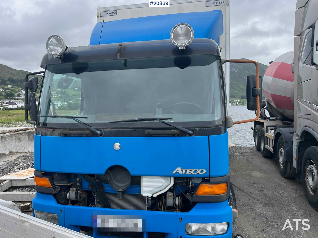 Mercedes 1523 4x2 skapbil m/ full sideåpning og lift Rep.objekt - بصندوق مغلق شاحنة: صور 2 Mercedes 1523 4x2 skapbil m/ full sideåpning og lift Rep.objekt - بصندوق مغلق شاحنة: صور 2