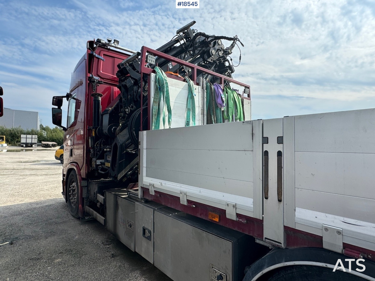 شاحنات مسطحة, شاحنة كرين Scania R500: صور 6