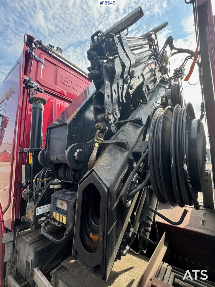 شاحنات مسطحة, شاحنة كرين Scania R500: صور 24