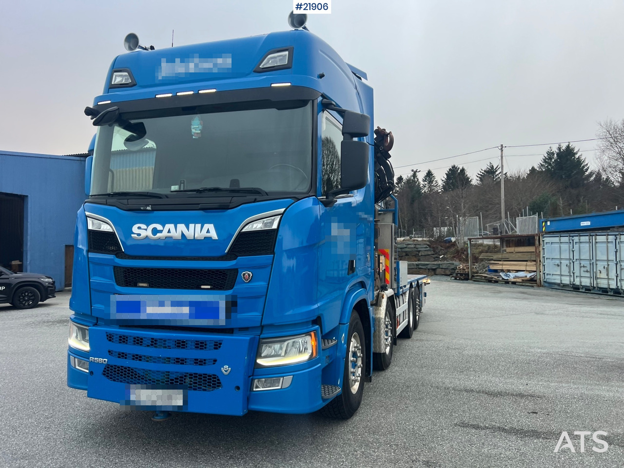 Scania R580 8x2 kranbil m/ 95t/m hmf kran, jibb , vinsj og konar planslep - شاحنة كرين: صور 3 Scania R580 8x2 kranbil m/ 95t/m hmf kran, jibb , vinsj og konar planslep - شاحنة كرين: صور 3