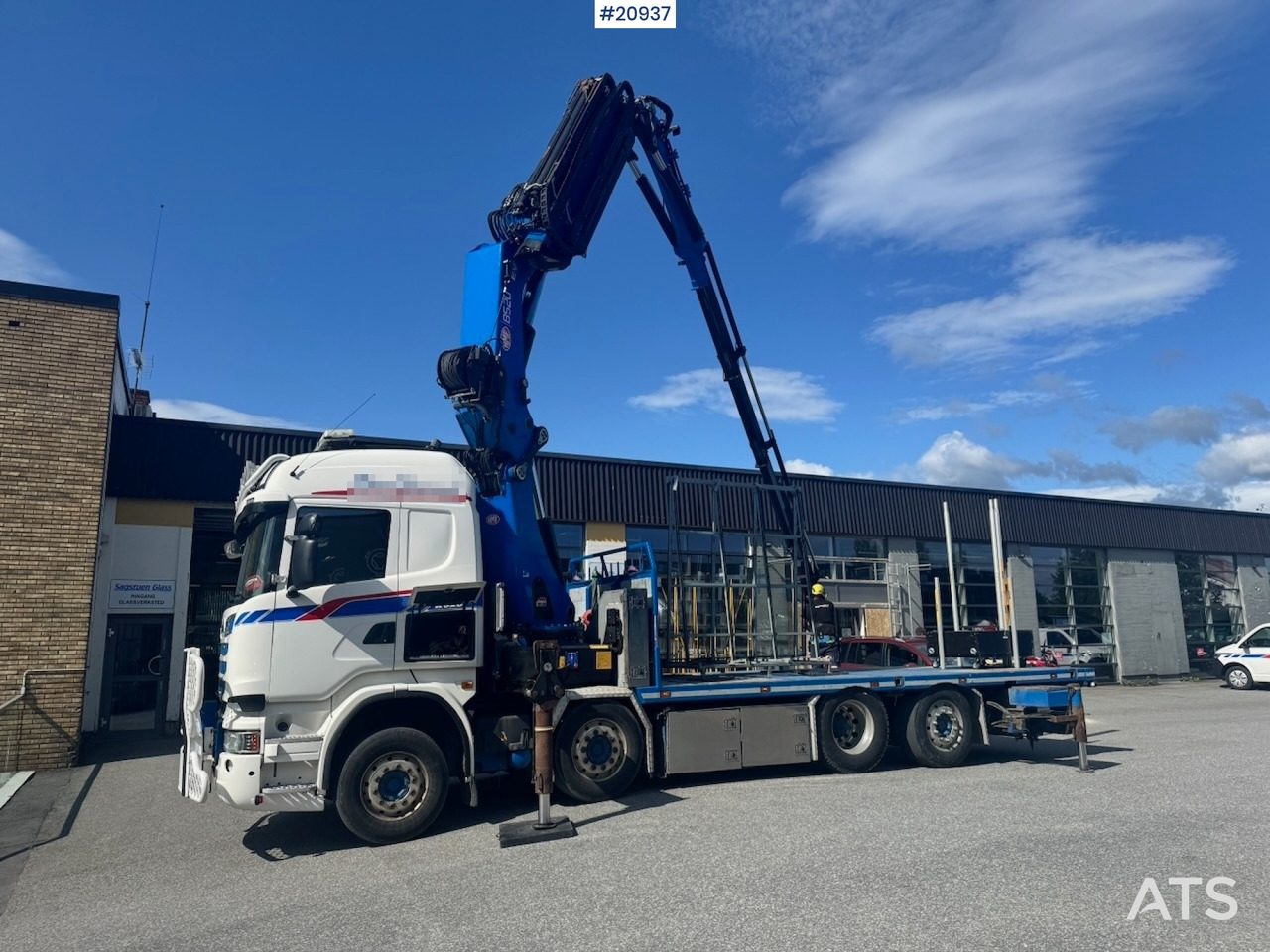 Scania R620 - شاحنات مسطحة, شاحنة كرين: صور 1 Scania R620 - شاحنات مسطحة, شاحنة كرين: صور 1