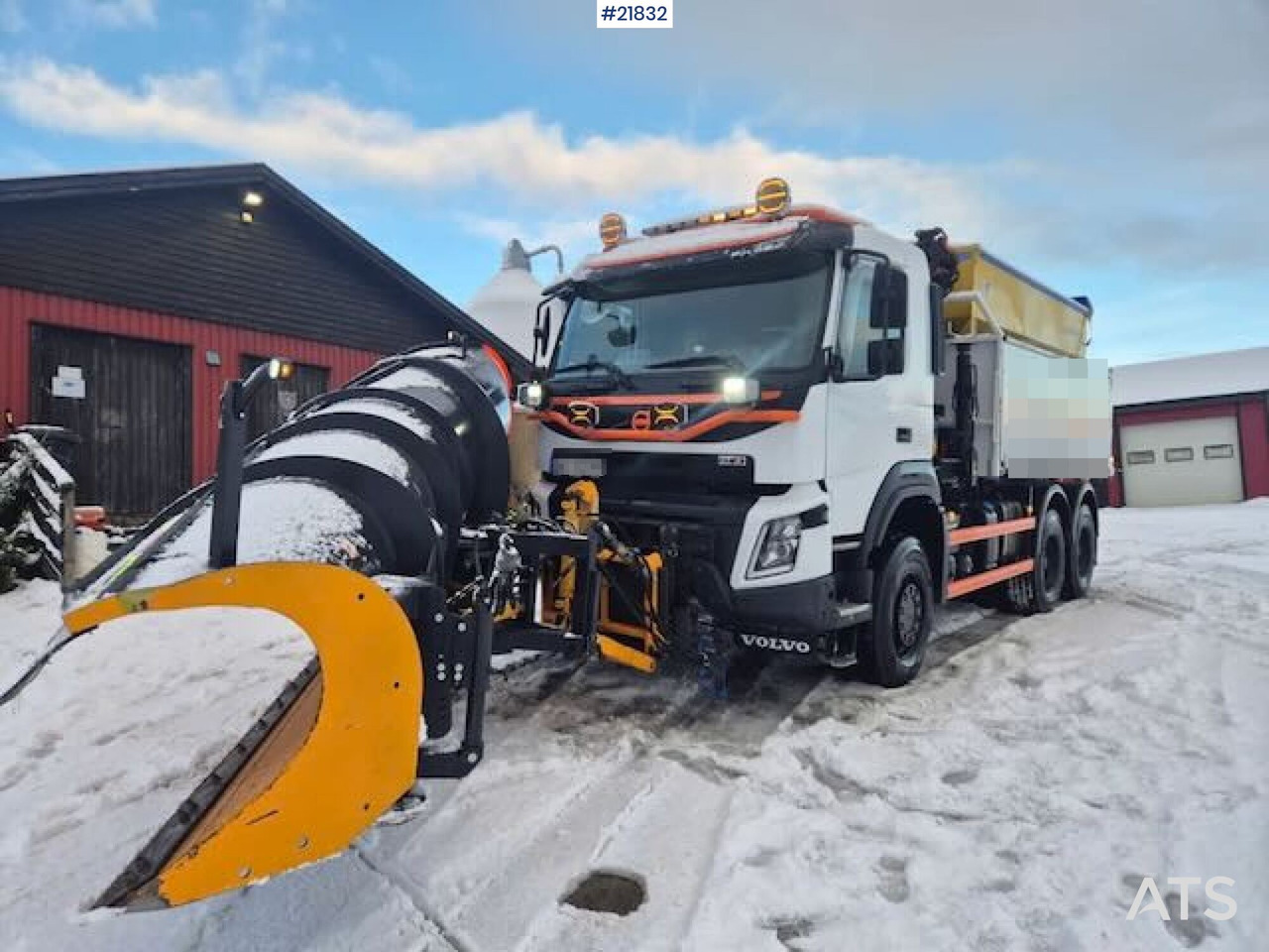 Volvo 2019 Volvo FMX 6x6 brøyterigget tippbil m/ 9,5 t/m kran, 2 sett dekk og lettkasse - قلابات: صور 3 Volvo 2019 Volvo FMX 6x6 brøyterigget tippbil m/ 9,5 t/m kran, 2 sett dekk og lettkasse - قلابات: صور 3