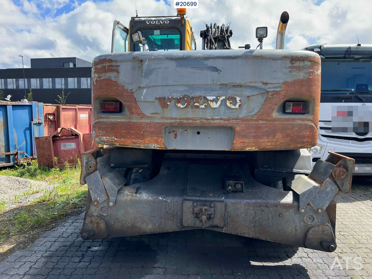 Volvo EW160B hjulmaskin m/ støtte bein og skjær - اللودر بعجل: صور 5 Volvo EW160B hjulmaskin m/ støtte bein og skjær - اللودر بعجل: صور 5