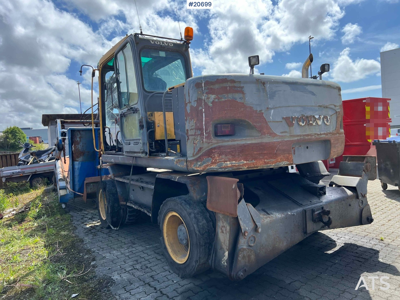 Volvo EW160B hjulmaskin m/ støtte bein og skjær - اللودر بعجل: صور 1 Volvo EW160B hjulmaskin m/ støtte bein og skjær - اللودر بعجل: صور 1