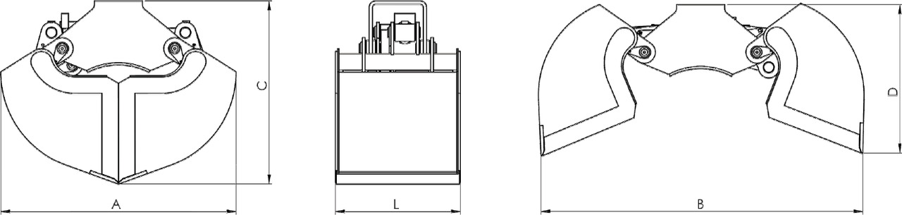 Clamshell bucket with sidewalls BV-L 320 - دلو انتزاع - ونش كرين: صور 3 Clamshell bucket with sidewalls BV-L 320 - دلو انتزاع - ونش كرين: صور 3