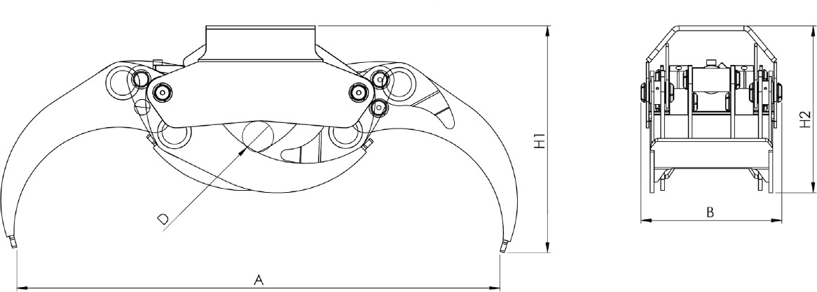 LOG GRAB PF-M 52 - مخلبي - ونش كرين: صور 4 LOG GRAB PF-M 52 - مخلبي - ونش كرين: صور 4