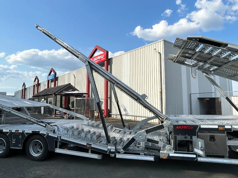 شاحنة نقل سيارات نصف مقطورة AKSOYLU AKT2 versie II special met extra Functie's 6 car-loader Autotransporter: صور 13