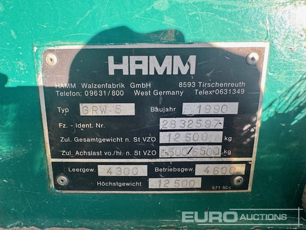 مدحلة 1990 Hamm GRW5: صور 9