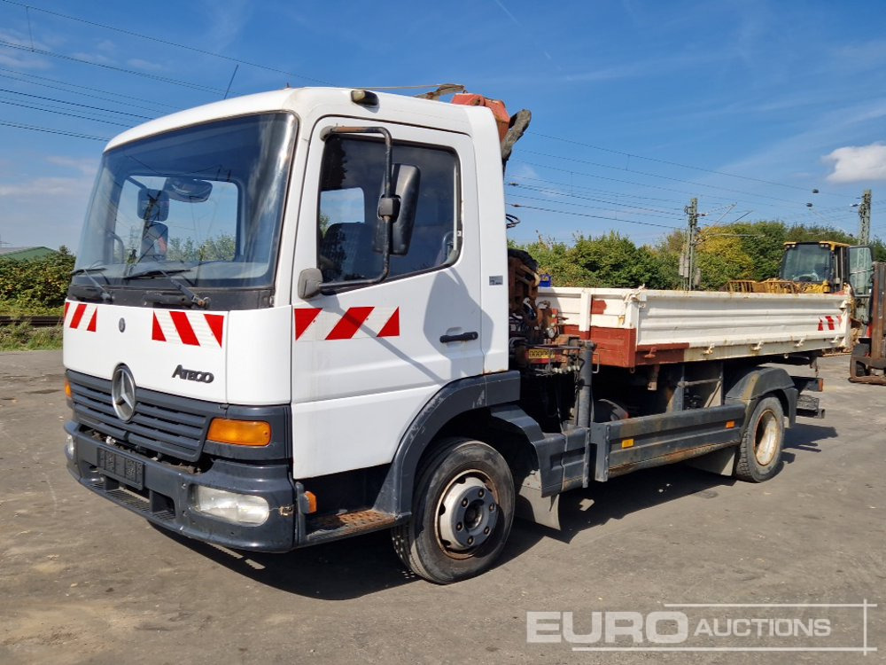 1999 Mercedes Atego - شاحنات مسطحة, شاحنة كرين: صور 1 1999 Mercedes Atego - شاحنات مسطحة, شاحنة كرين: صور 1