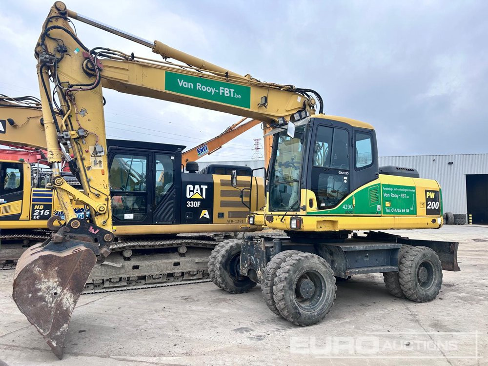 Komatsu PW200-7H - حفارة على عجلات: صور 1 Komatsu PW200-7H - حفارة على عجلات: صور 1