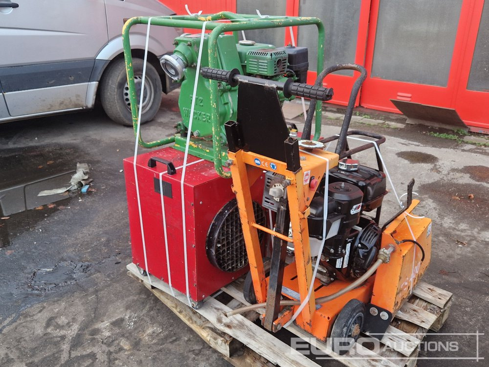 Pallet of Asphalt Saw, Electric Space Heater (2 of) Wacker Water Pump - سخان البناء: صور 4 Pallet of Asphalt Saw, Electric Space Heater (2 of) Wacker Water Pump - سخان البناء: صور 4
