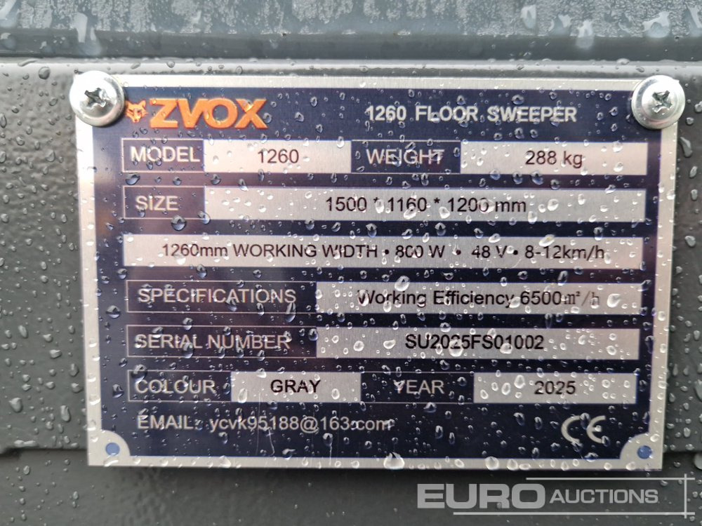 سياره كنس شوارع Unused 2025 Zvox 1260: صور 20 سياره كنس شوارع Unused 2025 Zvox 1260: صور 20