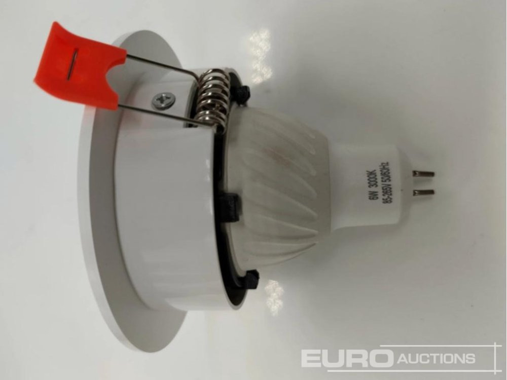 Unused 50x Recessed GU10 Fixture with Fitting - IP20 Waterproof - Diameter: Ø 89x41mm (Lamps NOT Included) - معدات البناء: صور 4 Unused 50x Recessed GU10 Fixture with Fitting - IP20 Waterproof - Diameter: Ø 89x41mm (Lamps NOT Included) - معدات البناء: صور 4
