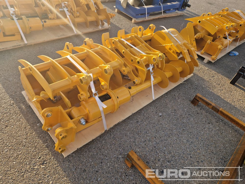 Unused 2025 Captok Qty (8 of) Rake, Ripper, Graber, 12" Auger, 16" Auger, 8" Narrow Bucket, 24" Bucket, 32" Bucket to suit CAT 301 Excavator - بكت: صور 4 Unused 2025 Captok Qty (8 of) Rake, Ripper, Graber, 12" Auger, 16" Auger, 8" Narrow Bucket, 24" Bucket, 32" Bucket to suit CAT 301 Excavator - بكت: صور 4