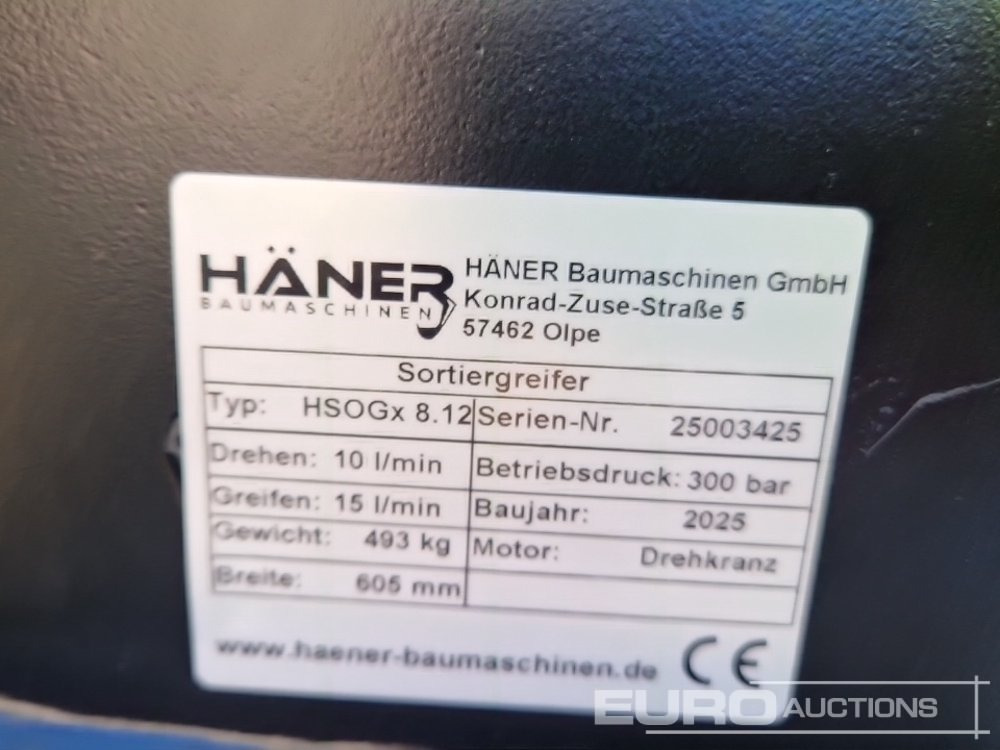 ملحقات - حفارة Unused 2025 Haner HSOGX8.12: صور 6 ملحقات - حفارة Unused 2025 Haner HSOGX8.12: صور 6