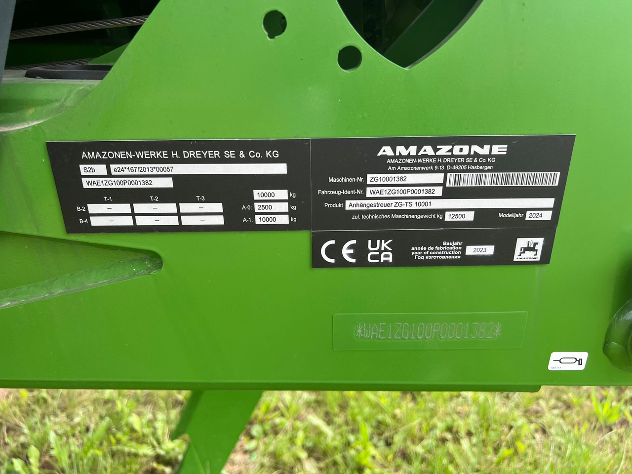 Amazone Anhängestreuer ZG-TS 10001 - آلة الرش: صور 2 Amazone Anhängestreuer ZG-TS 10001 - آلة الرش: صور 2