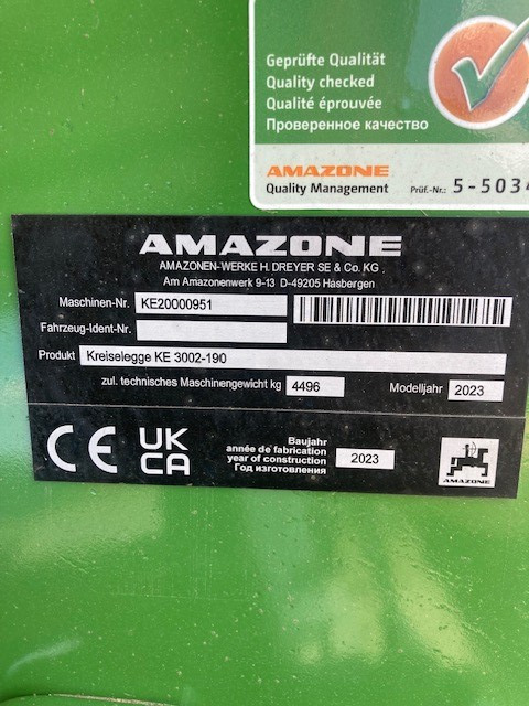 Amazone KE 3002-190 Anbaukreiselegge - ال معدات حراثه: صور 2 Amazone KE 3002-190 Anbaukreiselegge - ال معدات حراثه: صور 2