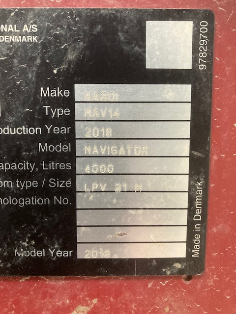Hardi Navigator 4000 - آلة الرش: صور 2 Hardi Navigator 4000 - آلة الرش: صور 2